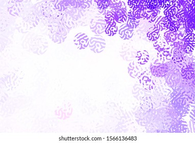 Light Purple vector background with abstract shapes. Simple colorful illustration with abstract gradient shapes. Modern design for your business card.