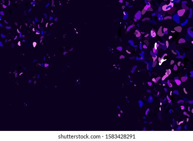Light Purple vector background with abstract forms. Modern abstract illustration with colorful random forms. Modern design for your business card.