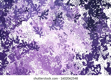 Light Purple vector background with abstract shapes. Colorful chaotic forms with gradient in modern style. Elegant design for wallpapers.