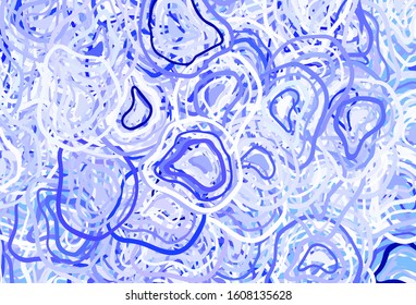 Light Purple vector background with abstract shapes. Decorative design in abstract style with random forms. Background for a cell phone.