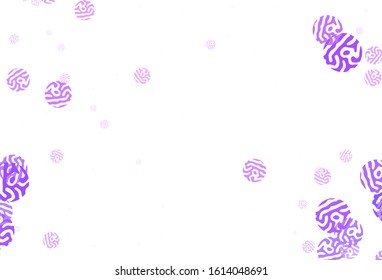 Light Purple vector background with abstract shapes. Illustration with colorful gradient shapes in abstract style. Modern design for your business card.