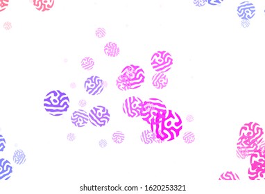 Light Purple vector background with abstract shapes. Illustration with colorful gradient shapes in abstract style. Background for a cell phone.