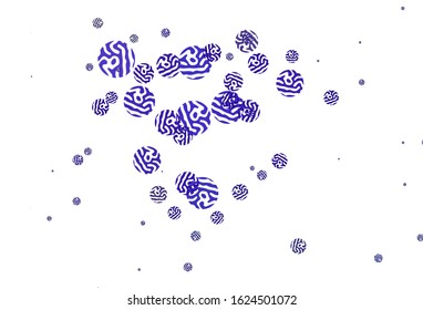 Light Purple vector background with abstract shapes. Illustration with colorful gradient shapes in abstract style. Simple design for your web site.