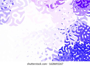 Light Purple vector background with abstract shapes. Decorative design in abstract style with random forms. Best smart design for your business.