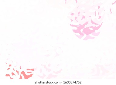 Light Purple vector background with abstract shapes. Decorative design in abstract style with random forms. Background for a cell phone.