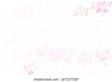 Light Purple vector background with abstract shapes. Colorful chaotic forms with gradient in modern style. Modern design for your business card.