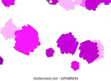 Light Purple vector background with abstract shapes. Simple colorful illustration with abstract gradient shapes. Elegant design for wallpapers.