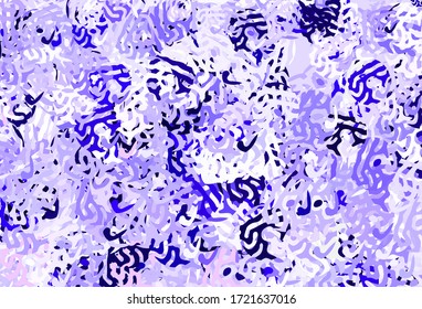 Light Purple vector background with abstract shapes. Simple colorful illustration with abstract gradient shapes. Elegant design for wallpapers.