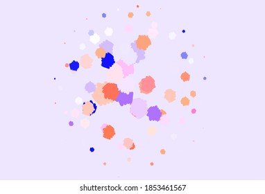Light Purple vector background with abstract shapes. Illustration with colorful gradient shapes in abstract style. Best smart design for your business.