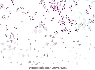 Light purple vector background with abstract forms. Colorful chaotic forms with gradient in modern style. Simple design for your web site.