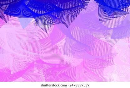 Light Purple vector background with abstract shapes. Decorative design in abstract style with random forms. Elegant design for wallpapers.
