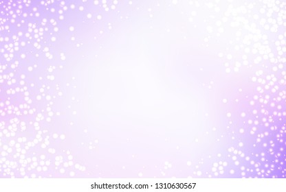 Light Purple vector background with astronomical stars. Modern abstract illustration with Big Dipper stars. Pattern for futuristic ad, booklets.