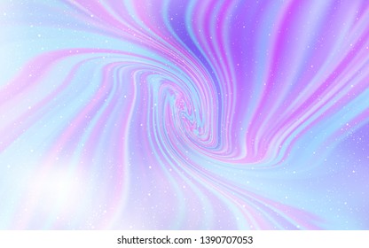 Light Purple vector background with astronomical stars. Blurred decorative design in simple style with galaxy stars. Pattern for futuristic ad, booklets.