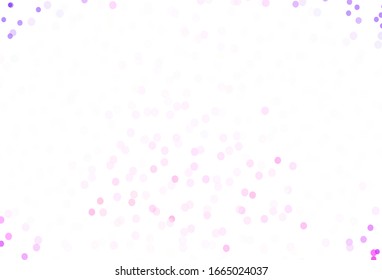 Fondo vector claro con hermosos copos de nieve. Ilustración abstracta brillante con cristales de hielo. Patrón para sitios web de año nuevo.