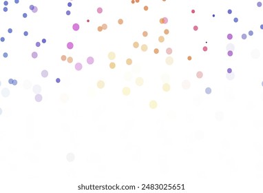 Light Purple vector background with beautiful snowflakes. Shining colorful illustration with snow in christmas style. Pattern for new year ad, booklets.