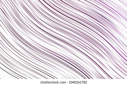 Light Purple vector background with bent lines. Colorful abstract illustration with gradient lines. A completely new template for your business design.