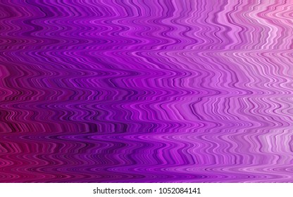 Light Purple vector background with bent lines. A sample with blurred bubble shapes. Marble design for your web site.