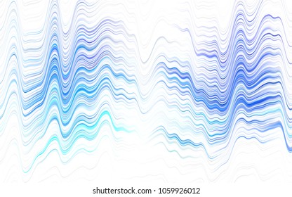 Light Purple vector background with bent ribbons. Shining illustration, which consist of blurred lines, circles. The elegant pattern for brand book.