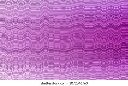 Light Purple vector background with bent lines. A sample with blurred bubble shapes. The elegant pattern for brand book.