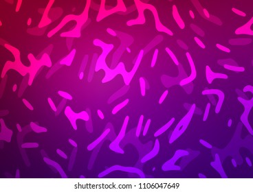 Light Purple vector background with bent ribbons. Blurred geometric sample with gradient bubbles.  A new texture for your  ad, booklets, leaflets.