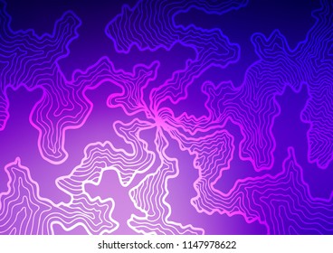 Light Purple vector background with bent ribbons. An elegant bright illustration with gradient. Marble style for your business design.