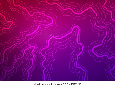 Light Purple vector background with bent lines. A vague circumflex abstract illustration with gradient. Pattern for your business design.