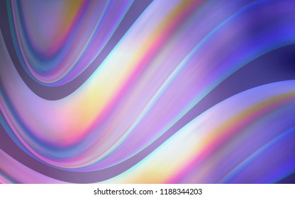 Light Purple vector background with bent ribbons. Colorful illustration in abstract marble style with gradient. A completely new memphis design for your business.