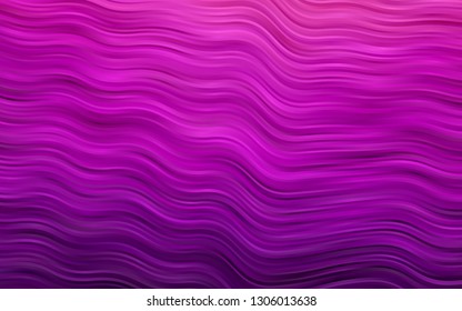 Light Purple vector background with bent ribbons. A completely new color illustration in marble style. The elegant pattern for brand book.