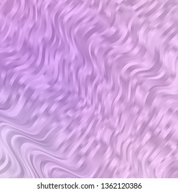 Light Purple vector background with bent lines. Colorful illustration with curved lines. Pattern for commercials, ads.