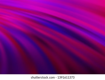 Light Purple vector background with bent ribbons. Creative illustration in halftone marble style with gradient. Pattern for your business design.