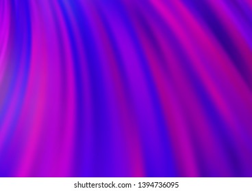 Light Purple vector background with bent ribbons. Modern gradient abstract illustration with bandy lines. Pattern for your business design.