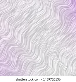 Light Purple vector background with bent lines. Colorful illustration with curved lines. Pattern for websites, landing pages.