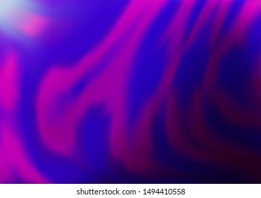 Light Purple vector background with bent lines. A vague circumflex abstract illustration with gradient. Marble style for your business design.