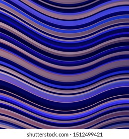Light Purple vector background with bent lines. Illustration in halftone style with gradient curves. Smart design for your promotions.
