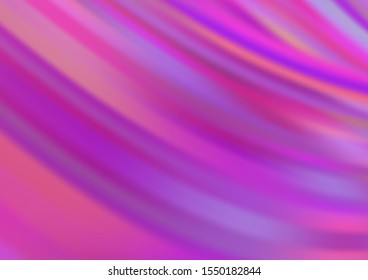 Light Purple vector background with bent lines. A sample with blurred bubble shapes. A completely new template for your business design.