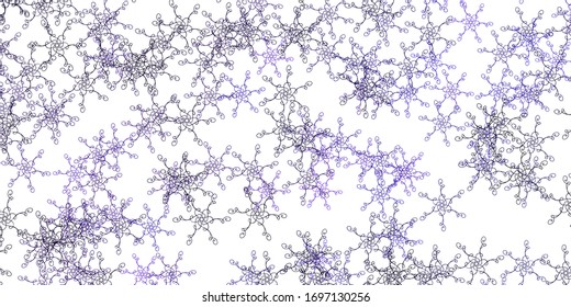 Light Purple vector background with bent lines. Colorful illustration with curved lines. Template for your UI design.