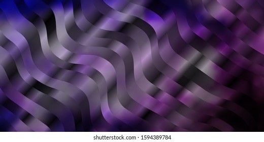 Light Purple vector background with bows. Abstract illustration with gradient bows. Pattern for ads, commercials.