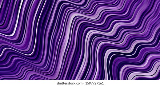 Light Purple vector background with bows. Bright illustration with gradient circular arcs. Pattern for websites, landing pages.