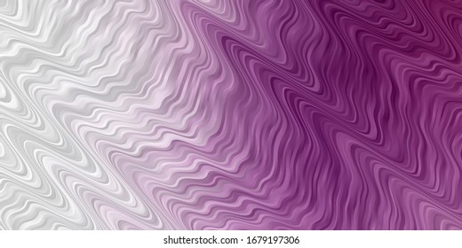 Light Purple vector background with bows. Colorful illustration with curved lines. Pattern for websites, landing pages.