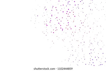 Light Purple vector  background with bubbles. Abstract illustration with colored bubbles in nature style. Pattern can be used as texture of water, rain drops.