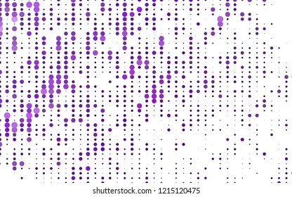 Light Purple vector background with bubbles. Illustration with set of shining colorful abstract circles. Pattern of water, rain drops.
