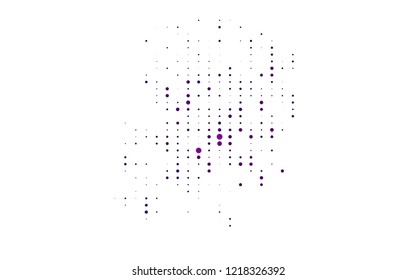 Light Purple vector background with bubbles. Blurred decorative design in abstract style with bubbles. Pattern for ads, leaflets.