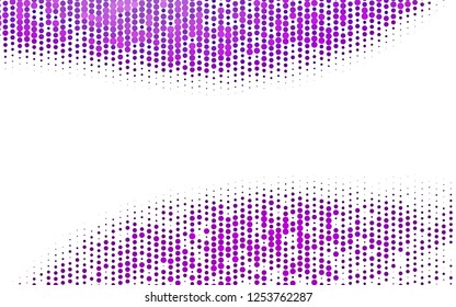Light Purple vector background with bubbles. Modern abstract illustration with colorful water drops. Pattern of water, rain drops.