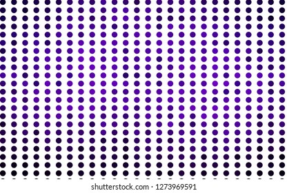 Light Purple vector background with bubbles. Blurred bubbles on abstract background with colorful gradient. Design for business adverts.