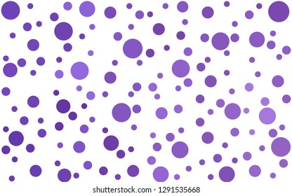 Light Purple vector  background with bubbles. Illustration with set of shining colorful abstract circles. Design for poster, banner of websites.