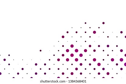 Light Purple vector background with bubbles. Blurred decorative design in abstract style with bubbles. Design for posters, banners.