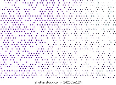 Light Purple vector background with bubbles. Blurred bubbles on abstract background with colorful gradient. Pattern of water, rain drops.