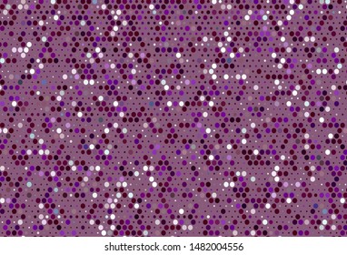 Light Purple vector background with bubbles. Modern abstract illustration with colorful water drops. Pattern for beautiful websites.