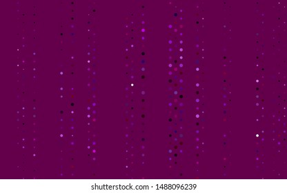 Light Purple vector background with bubbles. Blurred decorative design in abstract style with bubbles. Pattern for ads, leaflets.