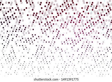Light Purple vector background with bubbles. Beautiful colored illustration with blurred circles in nature style. Pattern for beautiful websites.